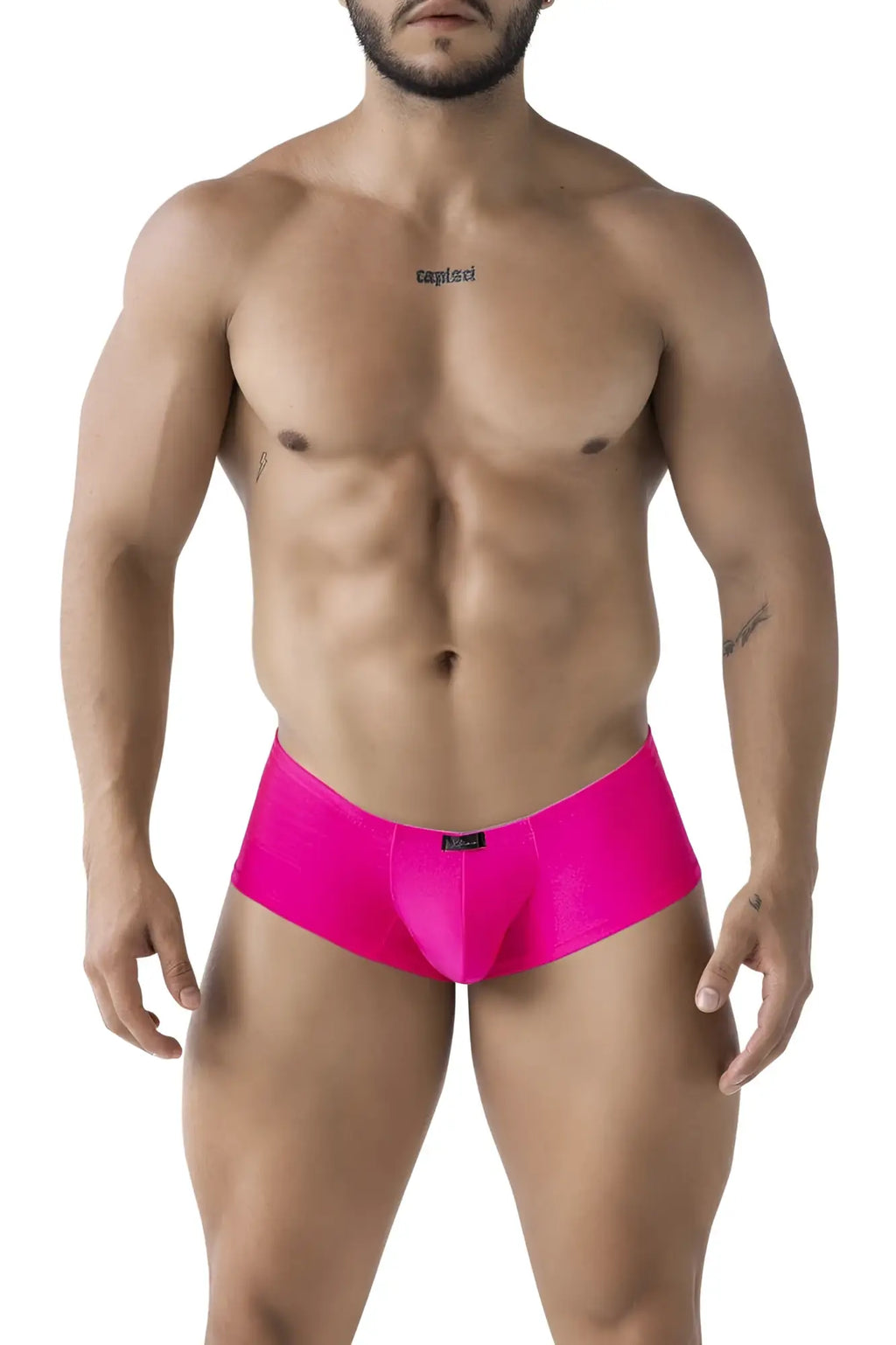 Xtremen 91234 microfiber trunks in bright fuchsia with smooth fabric and form-fitting design for men