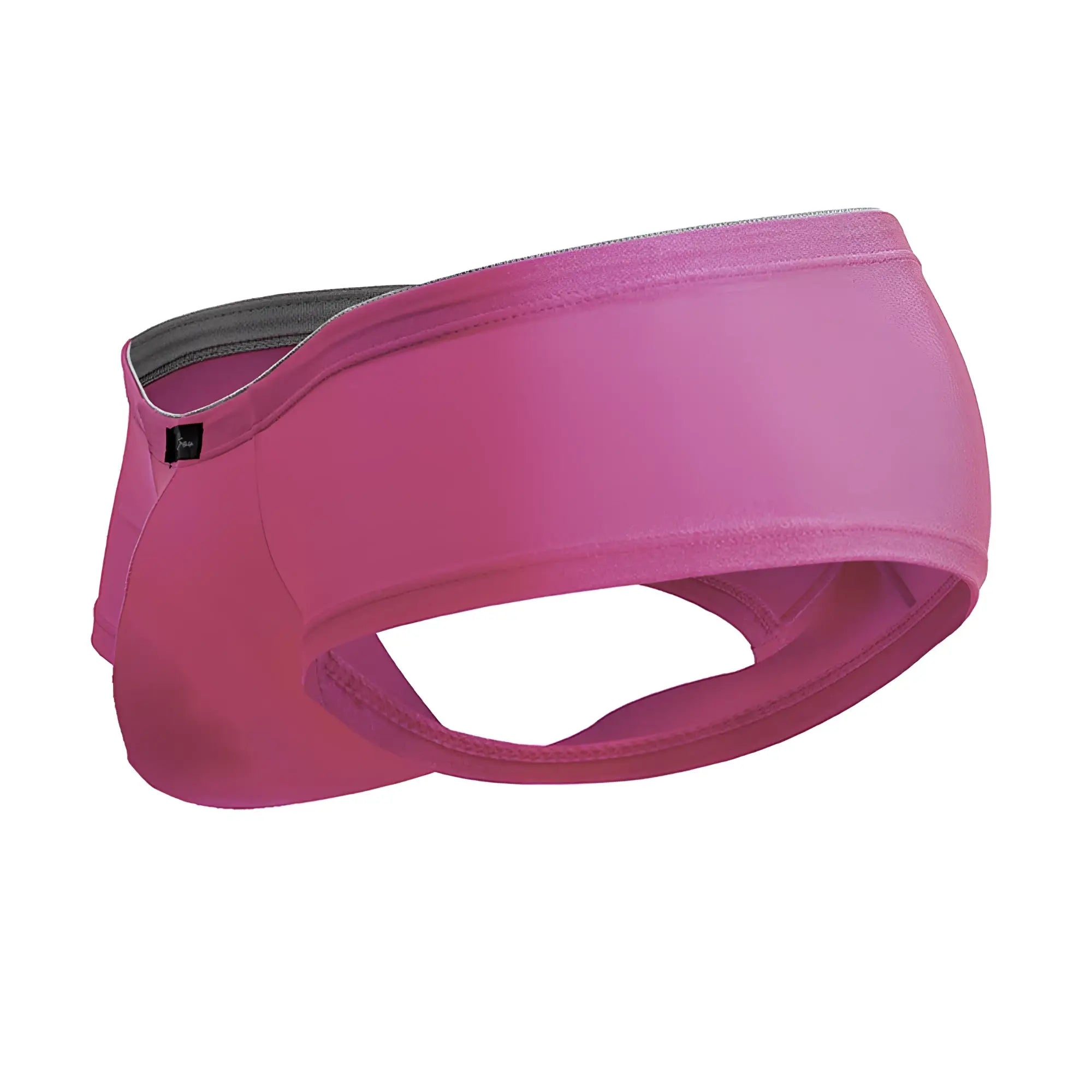 Xtremen 91234 microfiber trunks in fuchsia with a pink stretchy headband featuring gray lining and subtle stitching details