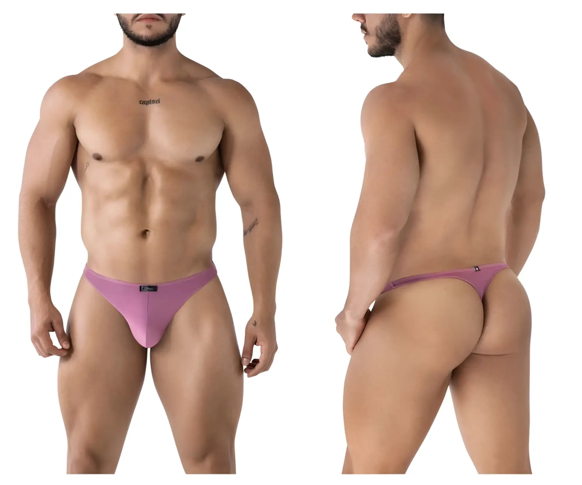 A sleek lavender microfiber thong with a minimalist design and subtle branding on the waistband from Xtremen