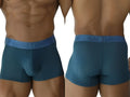 Xtremen 91251 Microfiber Mesh Boxer Briefs in petrol, front and back view on a model.