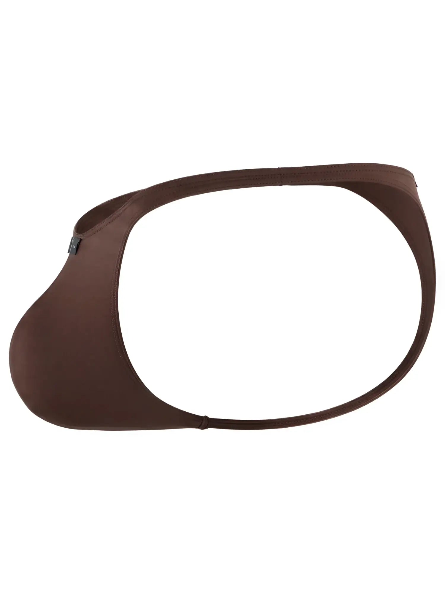 Xtremen brown cotton-blend jockstrap thong, model 95085. A minimalist, low-rise style with a contour pouch.