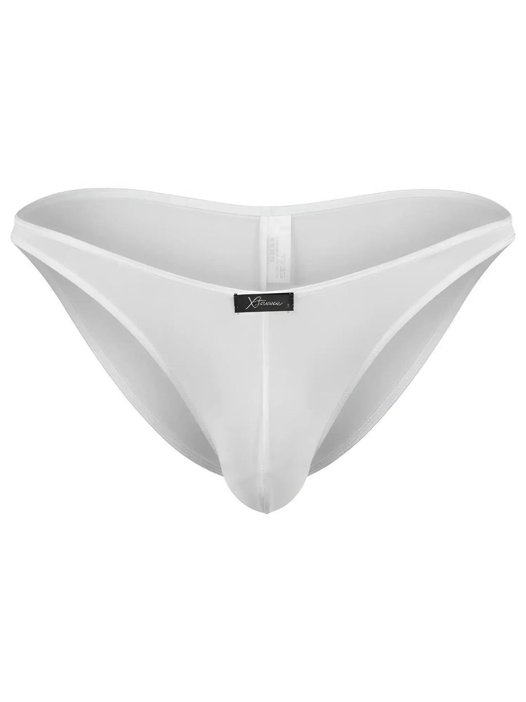 Xtremen white bikini brief. Smooth, lightweight stretch fabric with logo tag. Ideal for everyday comfort.