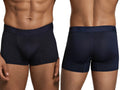 Xtremen navy blue trunks with hexagonal pattern. Model 91270. Comfortable low-rise fit with branded elastic waistband.