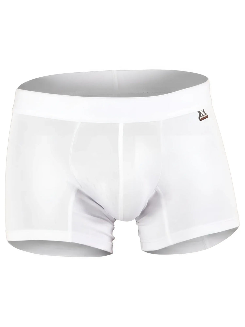 Xtremen white trunks with textured fabric and branded waistband.