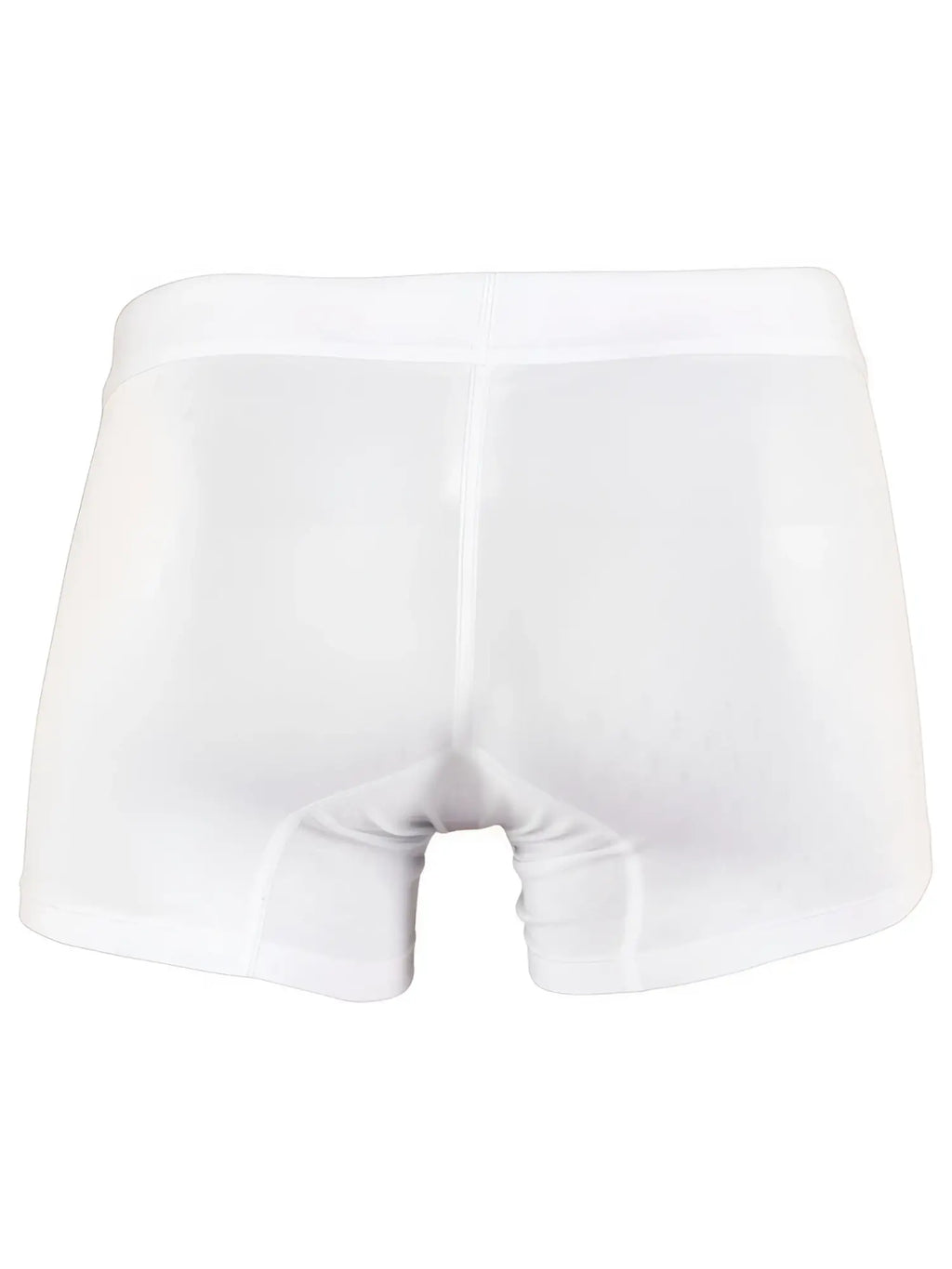 Xtremen white boxer briefs, style 98297, made from soft, breathable textured fabric. Back view.