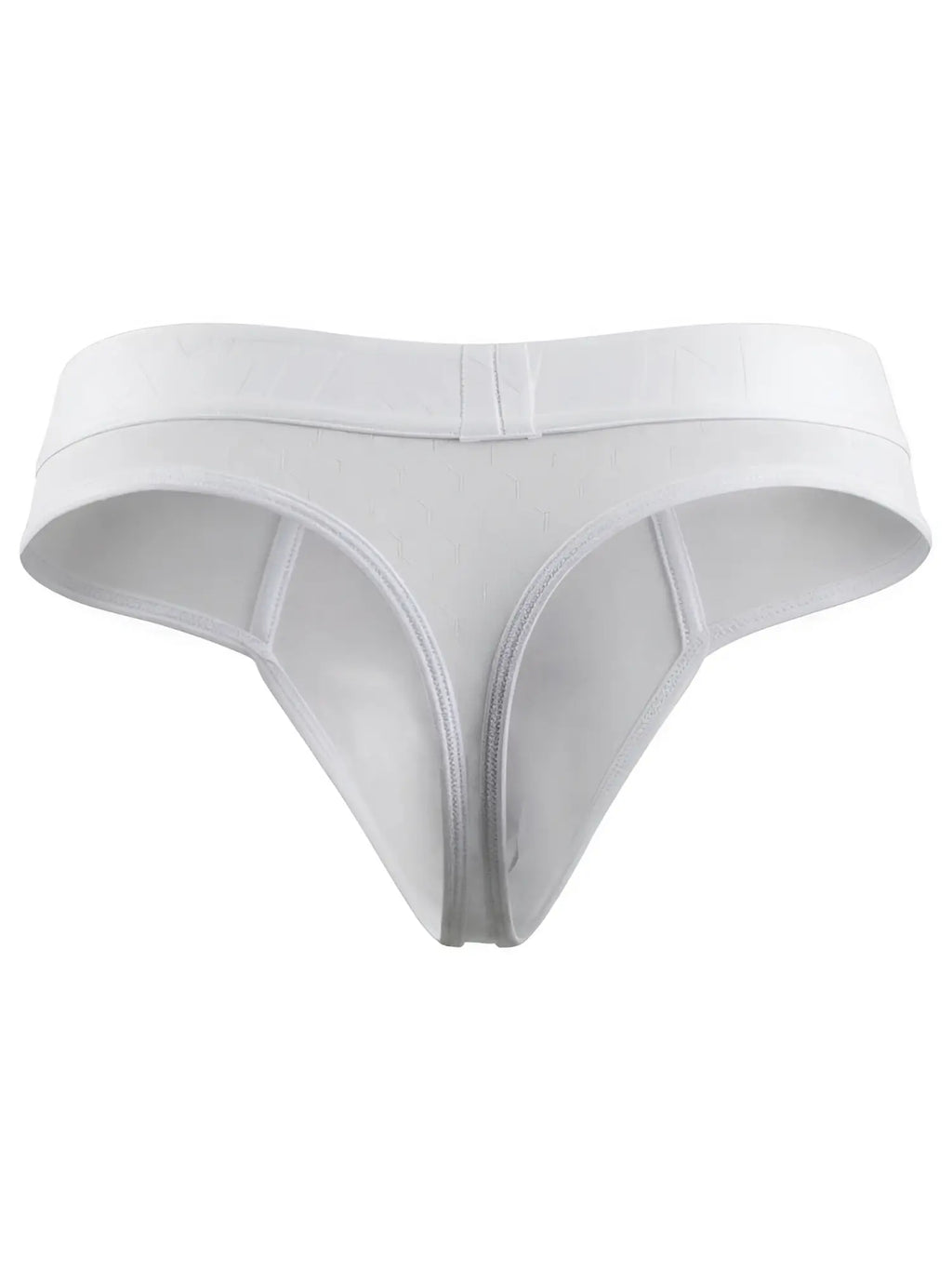 Xtremen white thong with textured fabric and branded waistband. Model number not visible.