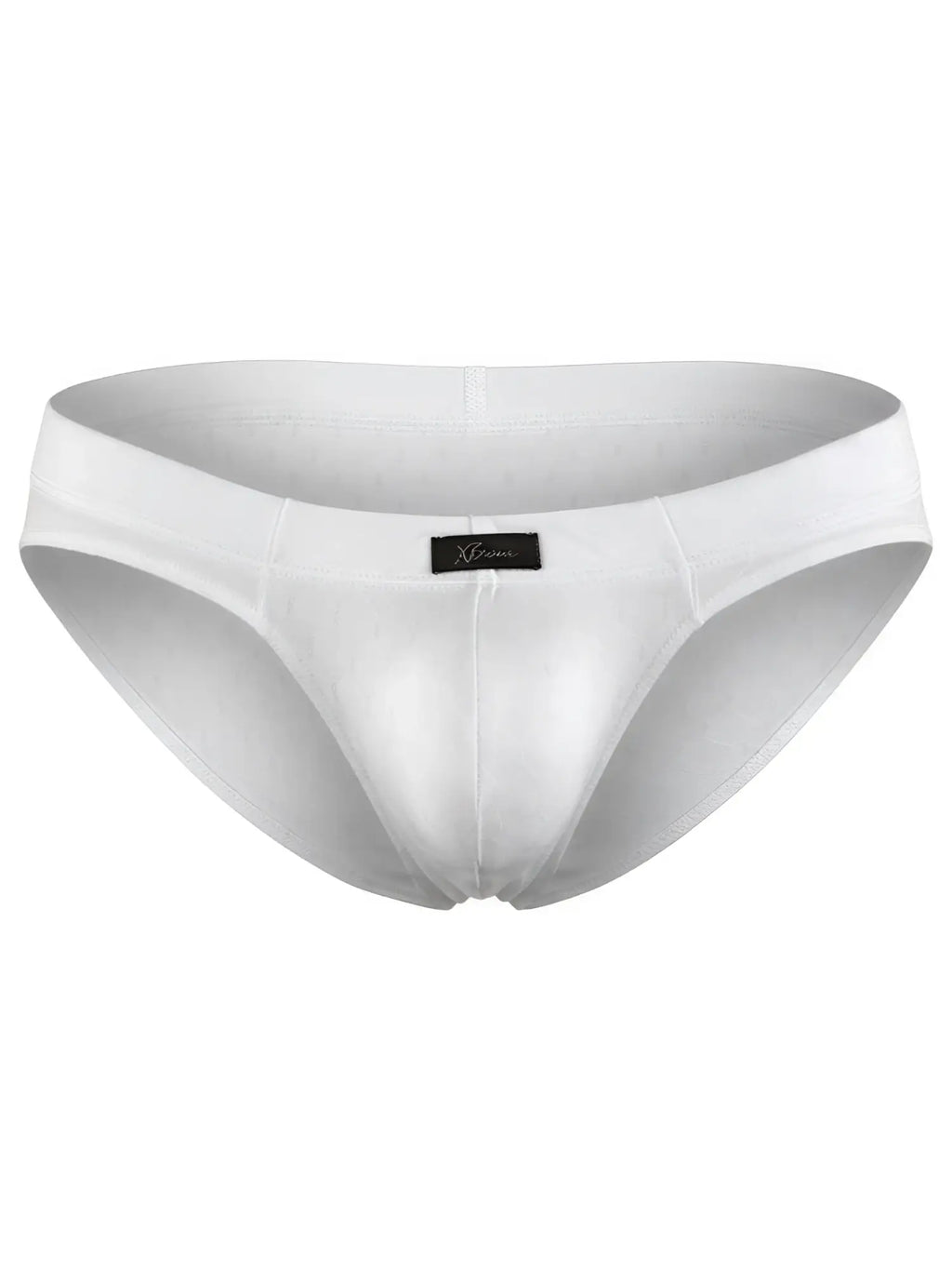 Xtremen white textured brief, style 93551. Features subtle honeycomb pattern fabric and front logo tab.