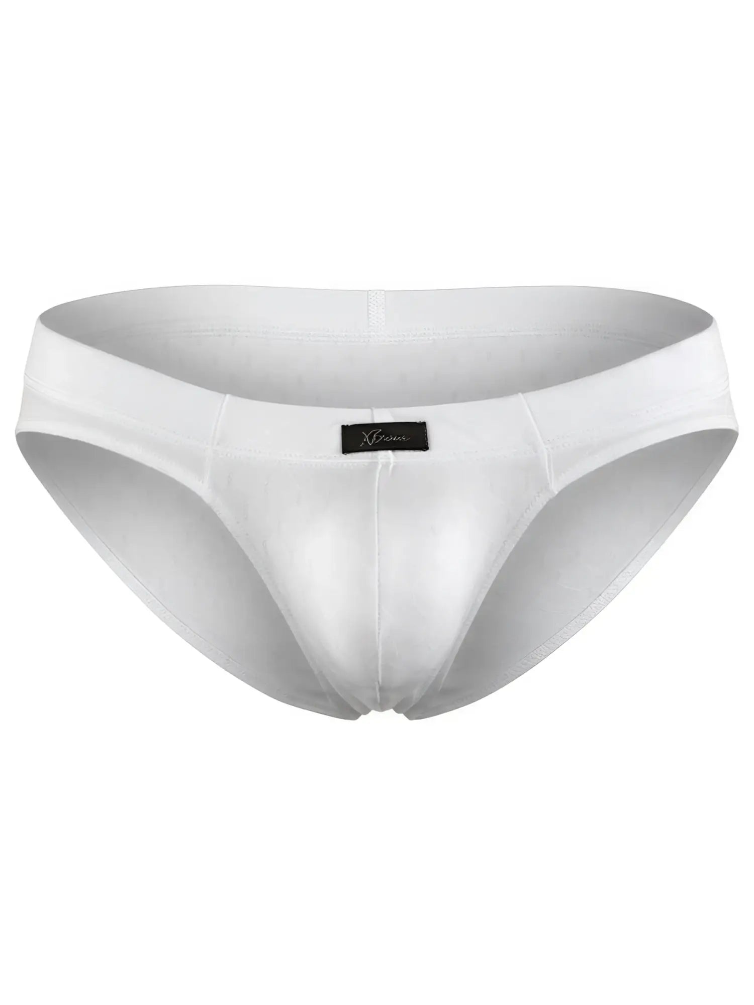 Xtremen white textured brief, style 93551. Features subtle honeycomb pattern fabric and front logo tab.