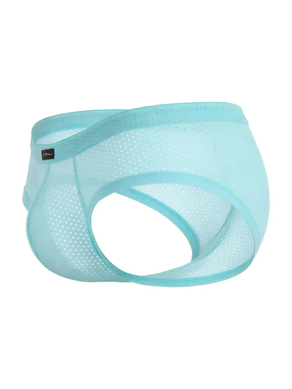 Xtremen 91269 Microfiber Mesh Briefs in seawater color, product view.