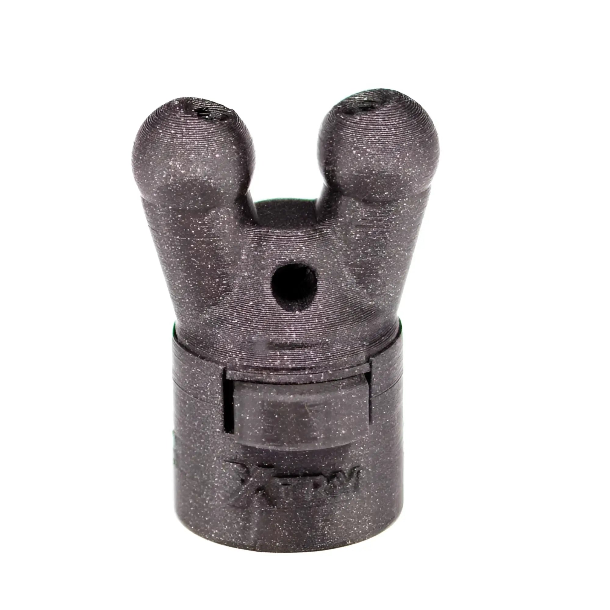 Dark gray glittery 3d printed bunny shaped usb flash drive with cylindrical base for xtrm xtrm snffr double small leakproof
