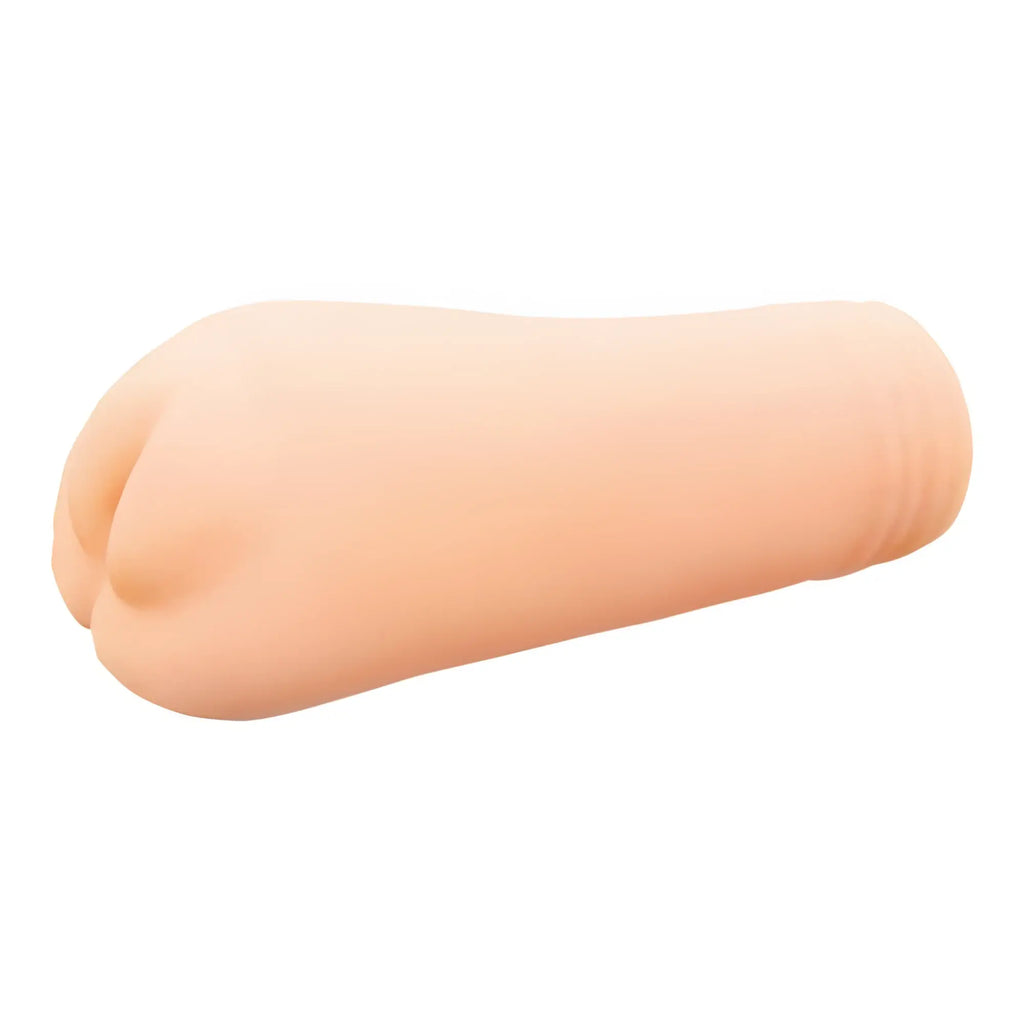 Beige silicone foot-shaped yuira artificial intelligence mini vagina no 02 masturbator with realistic toe details and smooth texture