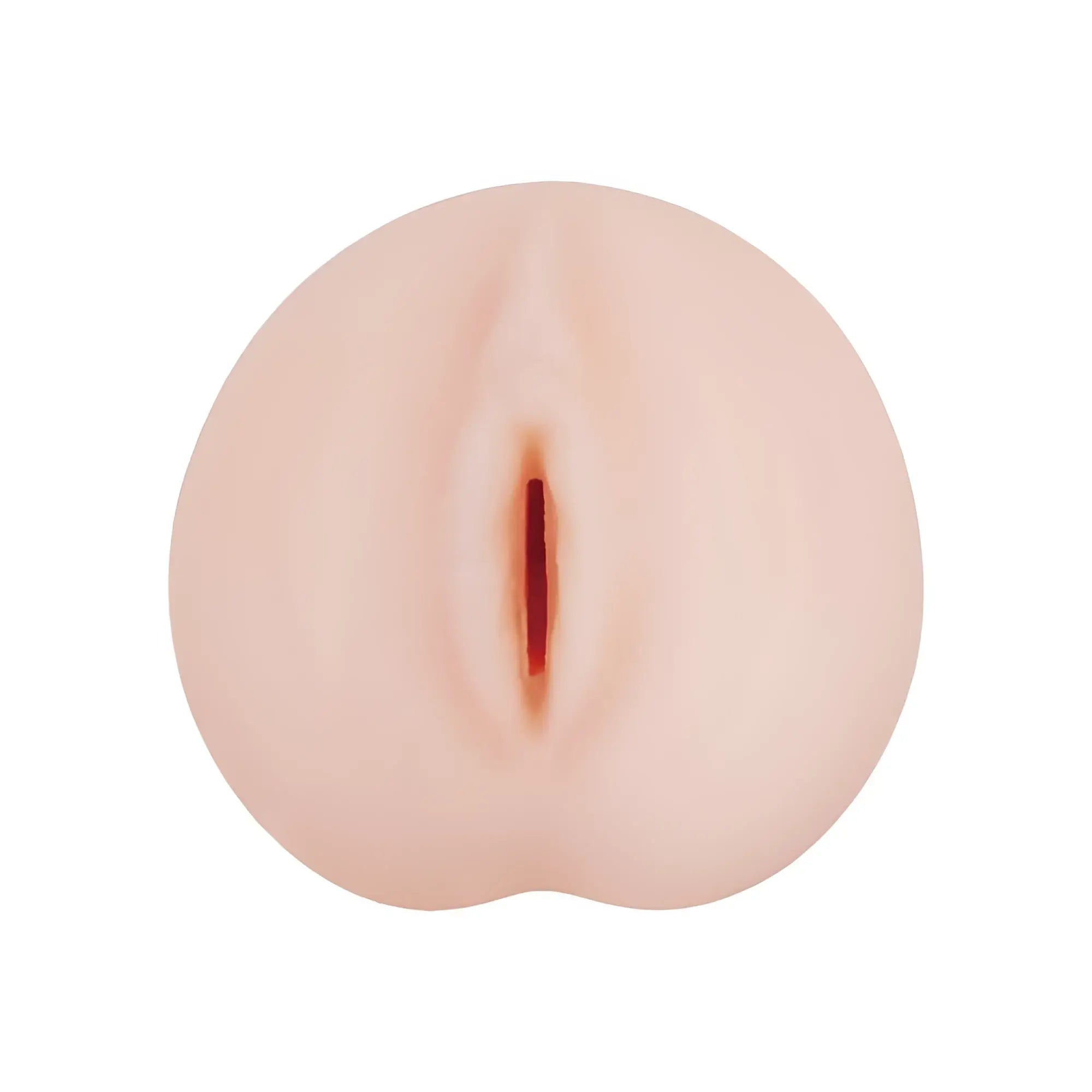 Peach-colored silicone Yuira FALENO STAR HOLE Ami Tokita anal plug with smooth surface and central slit detailing