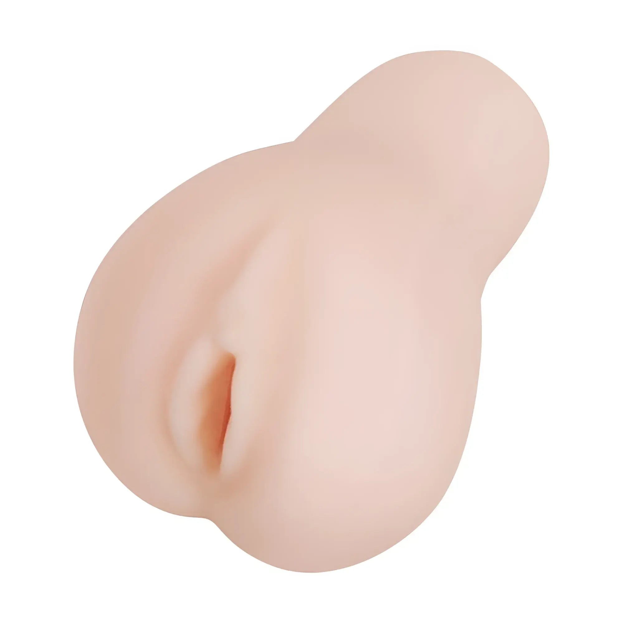A realistic flesh-toned silicone anal plug with a smooth contoured design from yuira faleno star hole ami tokita masturbator