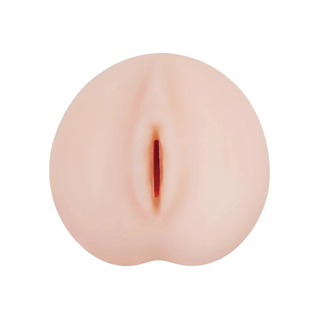 Peach-colored silicone Yuira FALENO STAR HOLE Ami Tokita anal plug with smooth surface and central slit detailing