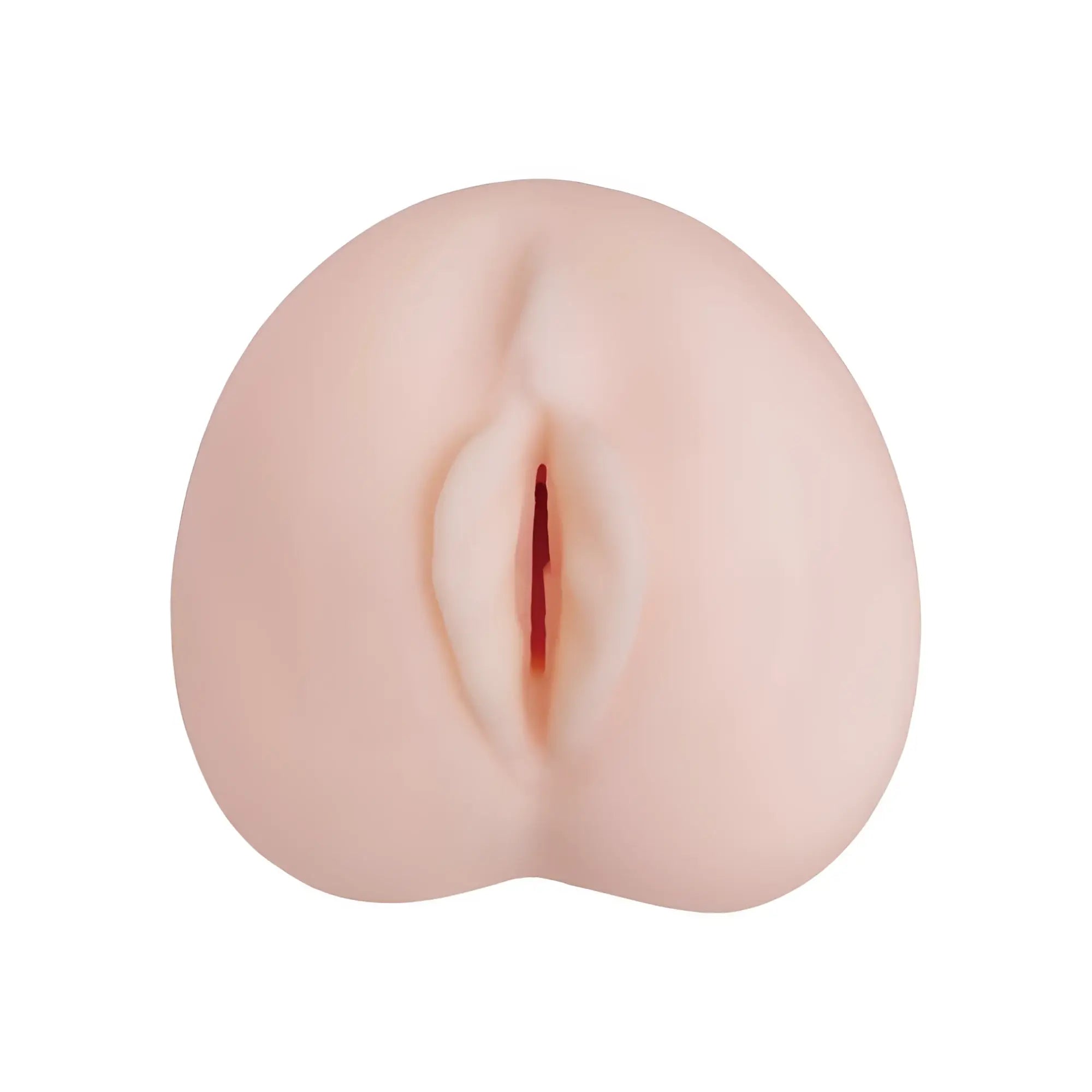 Pink silicone anal plug with realistic texture and subtle red interior detail from yuira faleno star hole masturbator