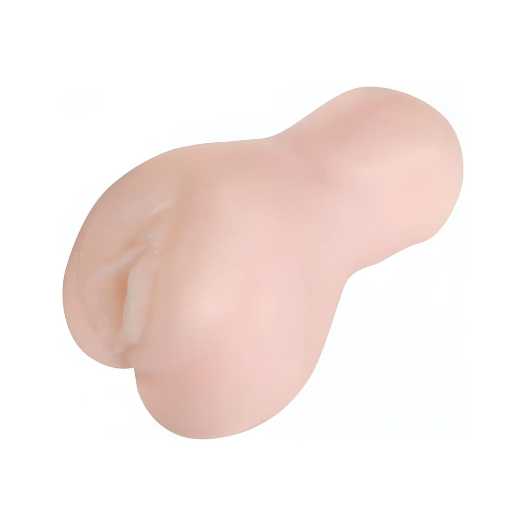 Pink silicone anal plug with smooth flesh toned surface and ergonomic contours for yuira faleno star masturbator