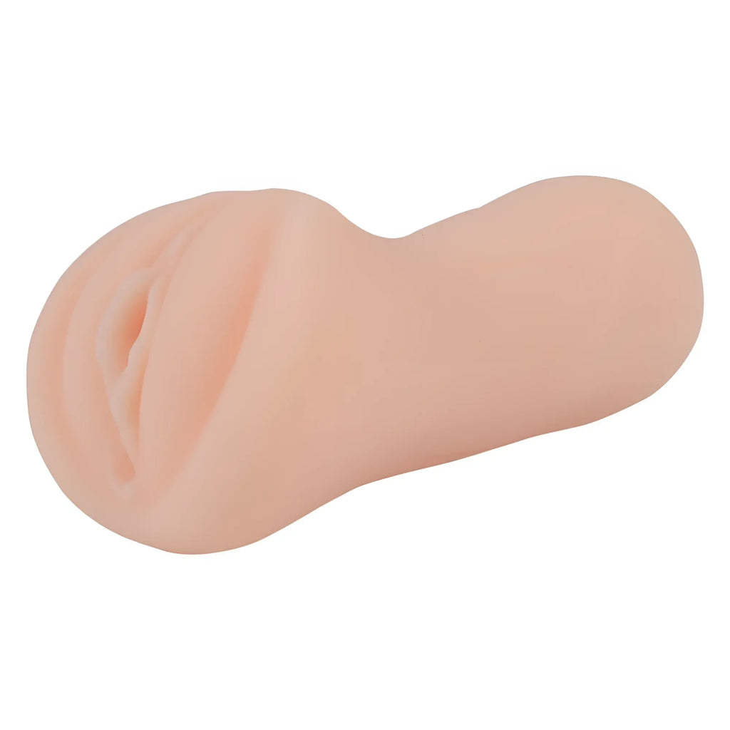 Pink silicone anal plug with realistic textured surface and tapered design from yuira kmp premium hall dx product