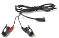 Zeus Zeus electro sex clamps with black and red electrode clips and black cables for medical diagnostic use