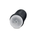 Black and translucent silicone cock ring with ribbed texture for zolo the perfect backdoor masturbator