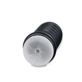 Black and translucent silicone cock ring with ribbed texture for zolo the perfect backdoor masturbator